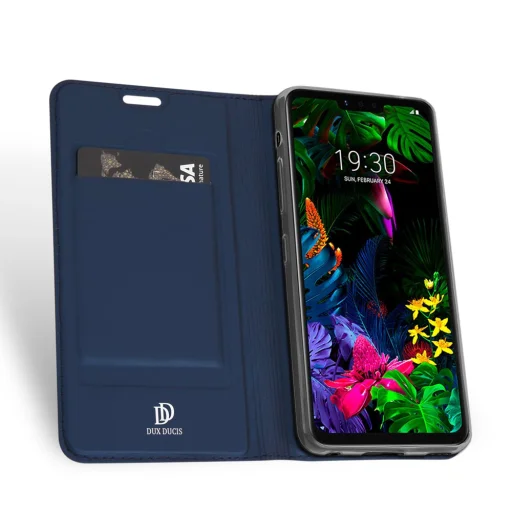 Dux Ducis Skin Pro fliptok LG G8 ThinQ kék - 3