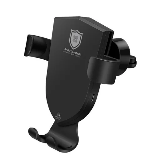 Dux Ducis C2 Gravity autós telefontartó és vezeték nélküli Qi gyorstöltő fekete - 1