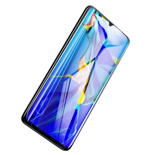 Baseus 0.3 mm kék fény szűrős kijelzővédő üvegfólia Huawei P30 fekete (SGHWP30-KB01) - 1