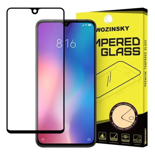 Wozinsky 9H kijelzővédő üvegfólia Xiaomi Mi 9 SE fekete - 1