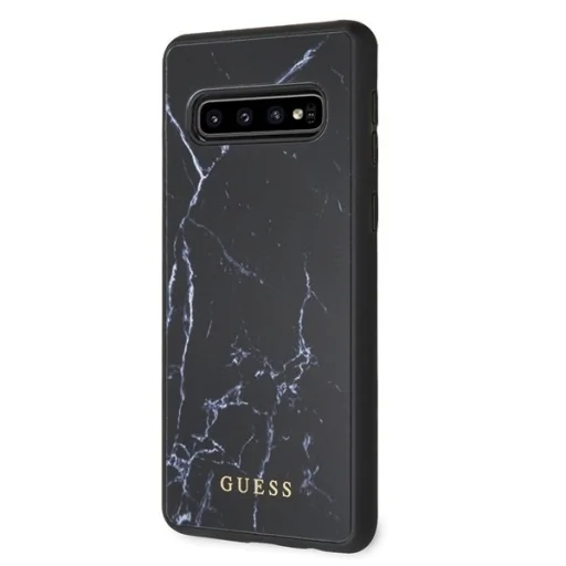 Guess Samsung S10 tok fekete márvány mintázattal (GUHCS10HYMABK) - 2