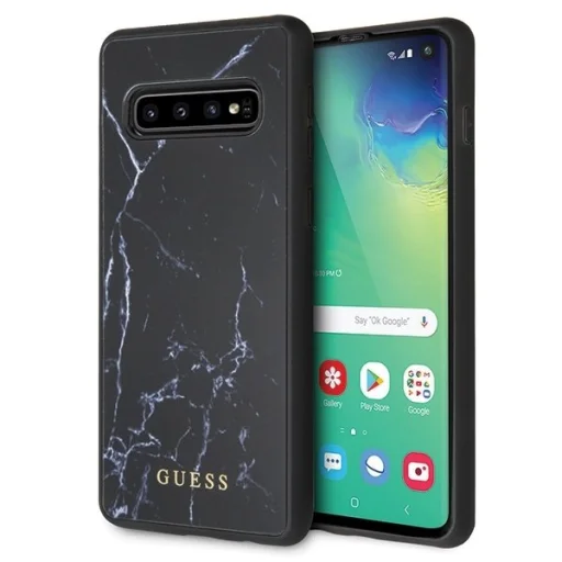 Guess Samsung S10 tok fekete márvány mintázattal (GUHCS10HYMABK) - 1