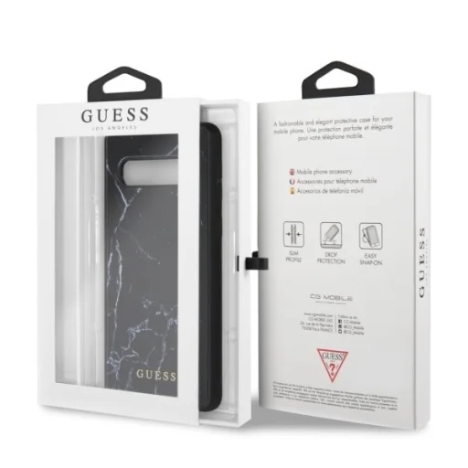 Guess Samsung S10 Plus tok fekete márvány mintázattal - 7