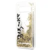 Karl Lagerfeld folyékony flitteres tok Samsung S10 Plus áttetsző/arany flitteres thumbnail