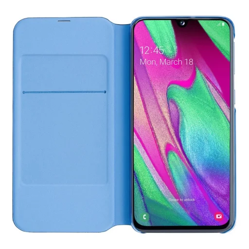Samsung A40 Samsung Wallet fliptok kártyatartóval fekete - 5