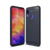 Szénszál mintájú TPU tok Xiaomi Redmi Note 7 kék thumbnail