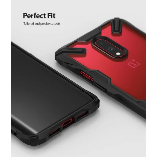 Ringke Fusion X PC tok TPU kerettel OnePlus 7 fekete színben - 6