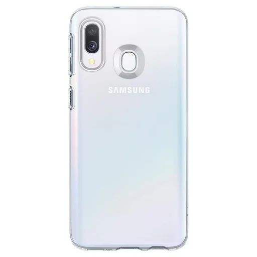 Samsung A40 SPIGEN Liquid Crystal flexibilis TPU gél tok áttetsző - 2