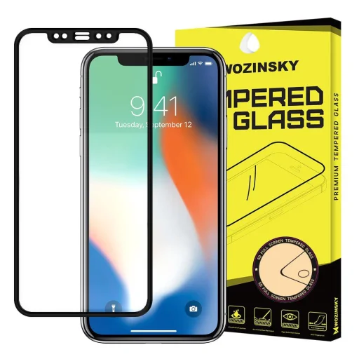 iPhone 11 Pro Max/ XS Max Wozinsky 9H kijelzővédő üvegfólia fekete - 1