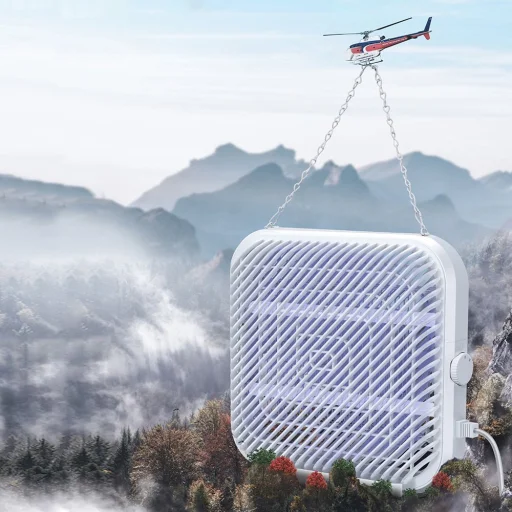 Baseus Home Breeze falra erősíthető elektromos rovarcsapda, szúnyogcsapda fehér - 9