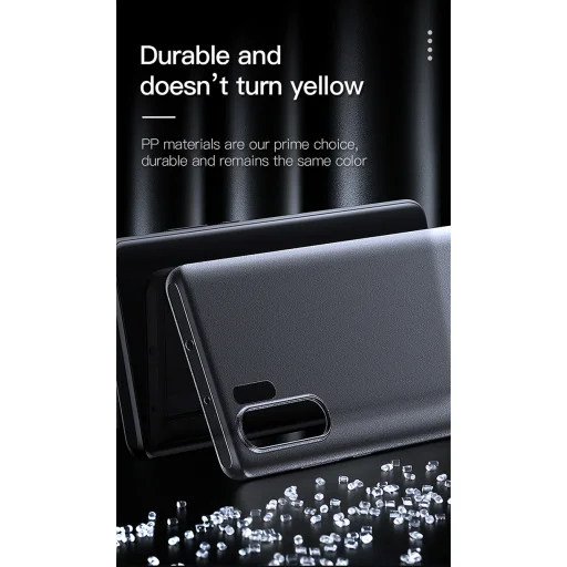 Baseus Wing Ultra Thin PP ultra vékony áttetsző fekete Huawei P30 Pro tok - 2