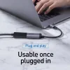 Baseus Enjoyment HUB USB Type-C - Mini DP/PD konverter szürke thumbnail