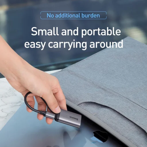 Baseus Enjoyment HUB USB Type-C - Mini DP/PD konverter szürke - 5