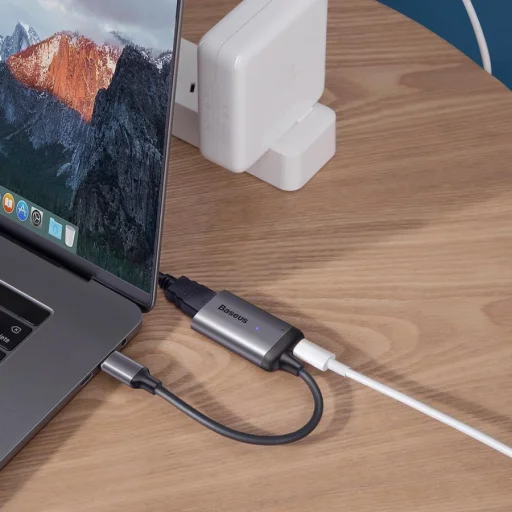 Baseus Enjoyment HUB USB Type-C - 4K HDMI konverter szürke - 8