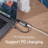 Baseus Enjoyment HUB USB Type-C - Mini DP/PD konverter szürke thumbnail