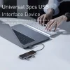 Baseus Type-C HUB 9H üveg borítással - 4K/HD + PD, 3x USB 3.0, HDMI thumbnail