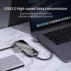 Baseus multifunkciós HUB átalakító Type-C/3xUSB3.0/HDMI/PD/SD/TF szürke thumbnail