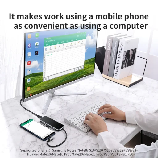 Baseus multifunkciós HUB átalakító Type-C/3xUSB3.0/HDMI/PD/SD/TF szürke - 9