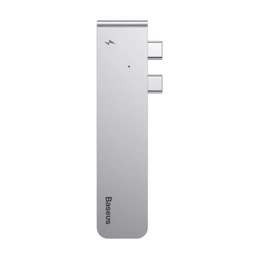 Baseus 5in1 Thunderbolt type C+ Dual HUB dokkoló állomás szürke (CAHUB-B0GE) - 2