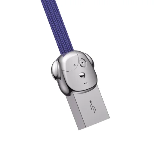 Baseus FuWang Cute USB - micro USB/Lightning/Type-C kábel 3A 1,2m kék - 5
