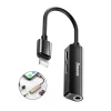 Baseus 3in1 Lightning - Dual Lightning/ 3.5 Jack adapter fekete - 8