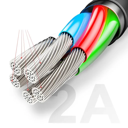 Baseus 3in1 Lightning - Dual Lightning/ 3.5 Jack adapter piros - 10