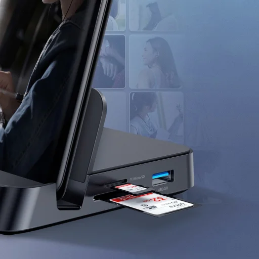 Baseus Mate Type-C dokkoló USB HUB fekete  - 14