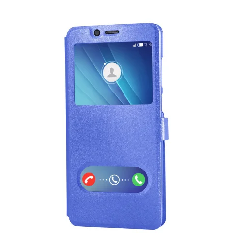  SMD Samsung Galaxy A50 flip tok mágneses zárással, kijelző kivágással kék színben  - 2