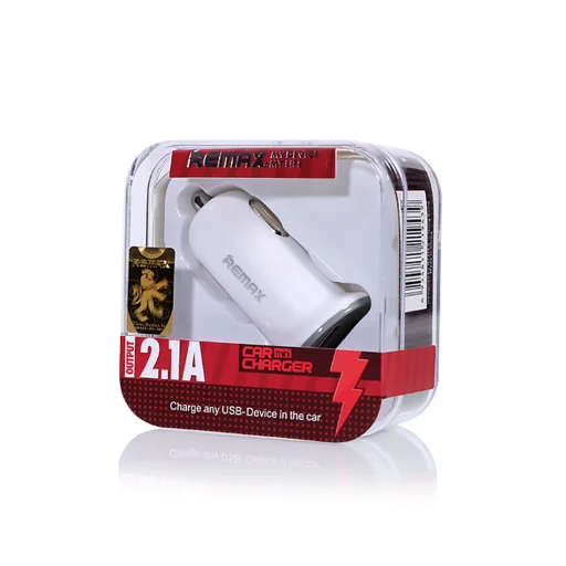Remax szivargyújtós autós töltő 2 USB aljzattal 1A/2.1A fekete - 3