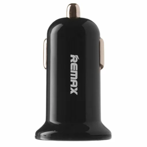 Remax szivargyújtós autós töltő 2 USB aljzattal 1A/2.1A fekete - 4