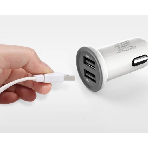 Remax szivargyújtós autós töltő 2 USB aljzattal 1A/2.1A fekete - 5