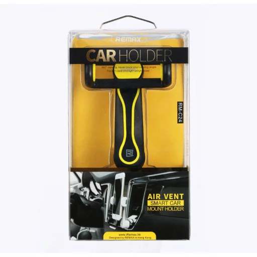 Remax autós szellőzőre erősíthető telefontartó fekete - 3