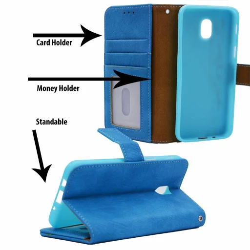 Luxury fliptok Samsung S20 barna - 2