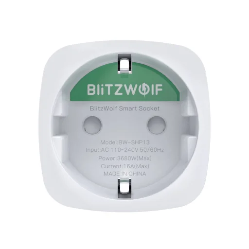 BlitzWolf BW-SHP13 ZigBee Smart Socket, okos konnektor aljzat (EU) 3680W - 5