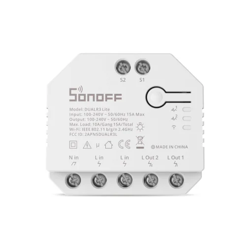Sonoff Dual R3 Lite okos kapcsoló, okos relé - 2
