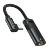 Mcdodo CA-1880 USB-C - AUX mini jack 3.5mm + USB-C (60W PD) átalakító adapter (fekete) DAC - 3