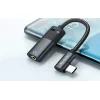 Mcdodo CA-1880 USB-C - AUX mini jack 3.5mm + USB-C (60W PD) átalakító adapter (fekete) DAC - 5