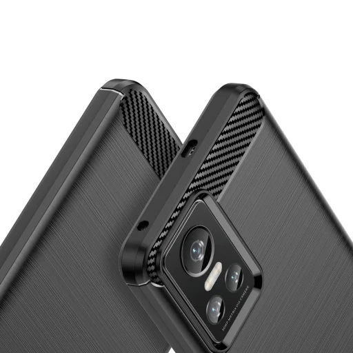 Realme GT Neo 3 Carbon szénszál mintájú TPU tok fekete - 5