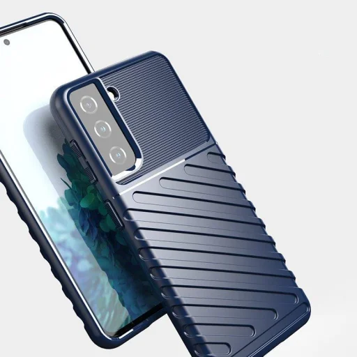 Samsung Galaxy A14 4G/5G Thunder fokozott védelmet biztosító flexibilis TPU tok kék - 7