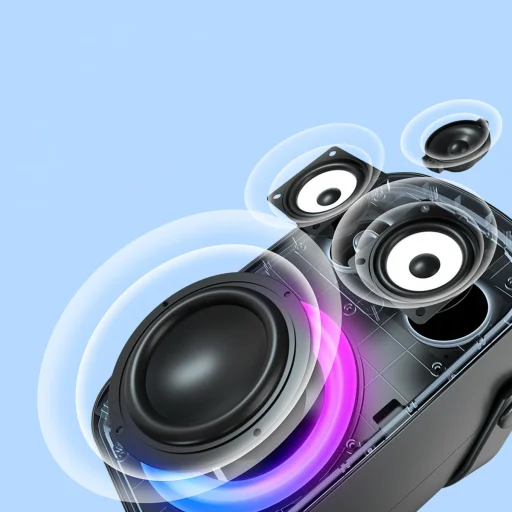 Tronsmart Halo 100 vezeték nélküli Bluetooth hangszóró 60W fekete - 12