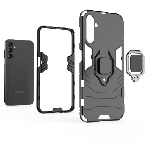 Samsung Galaxy A54 5G Ring Armor tok kihajtható támasszal fekete - 2