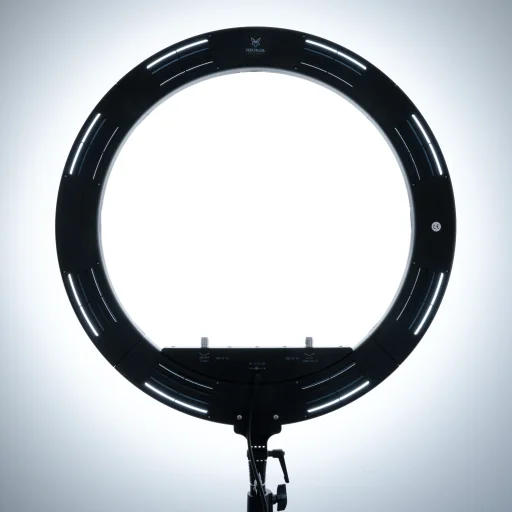 Jackal LR63-120B 63cm LED körfény, körlámpa, ring light távirányítóval, 280cm állvánnyal - 4