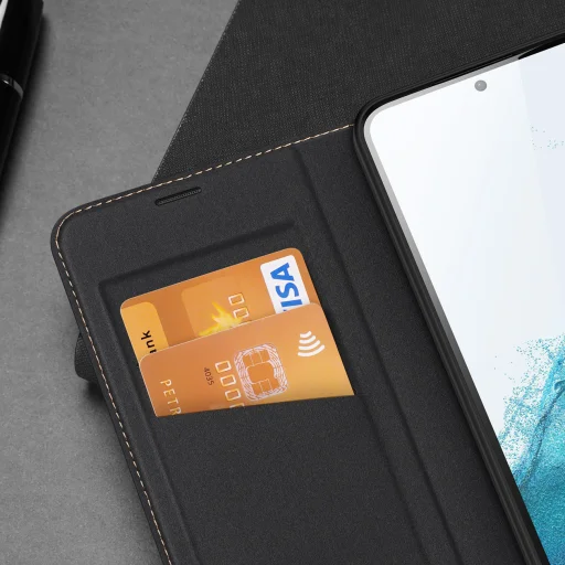 Samsung Galaxy A54 5G Dux Ducis Skin X2 mágneses fliptok fekete - 9