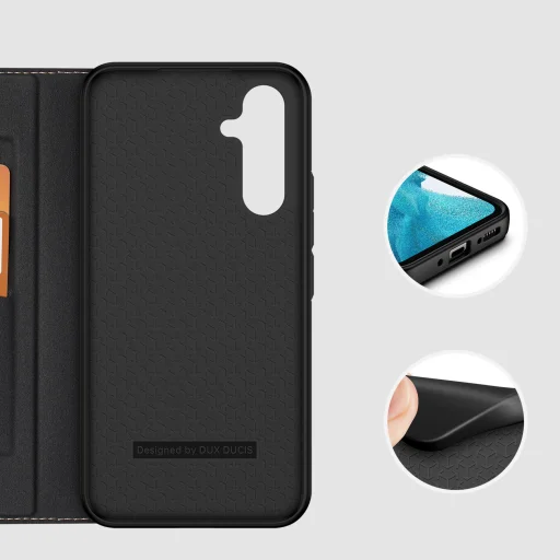Samsung Galaxy A54 5G Dux Ducis Skin X2 mágneses fliptok fekete - 3