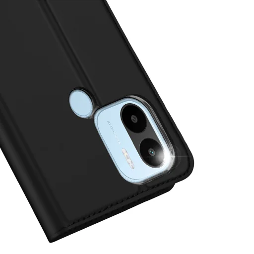 Xiaomi Redmi A1 Plus Dux Ducis Skin Pro Öko Bőr fliptok fekete - 2