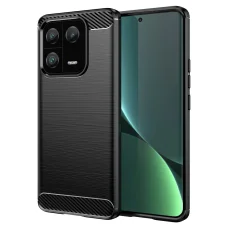 Xiaomi 13 Pro Carbon szénszál mintájú TPU tok fekete