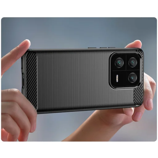 Xiaomi 13 Pro Carbon szénszál mintájú TPU tok fekete - 10