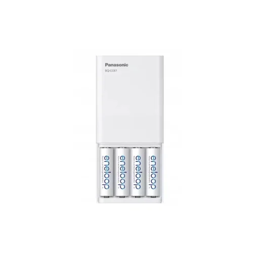 Panasonic töltő Smartplus USB + 4x AA Eneloop elem 2000 mAh - 1