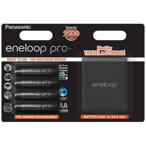 Panasonic Eneloop PRO R6/AA 2500mAh akkumulátor - 4 db bliszter + doboz - 1
