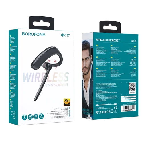 Borofone BC37 Imperor Bluetooth fülhallgató headset fekete - 4